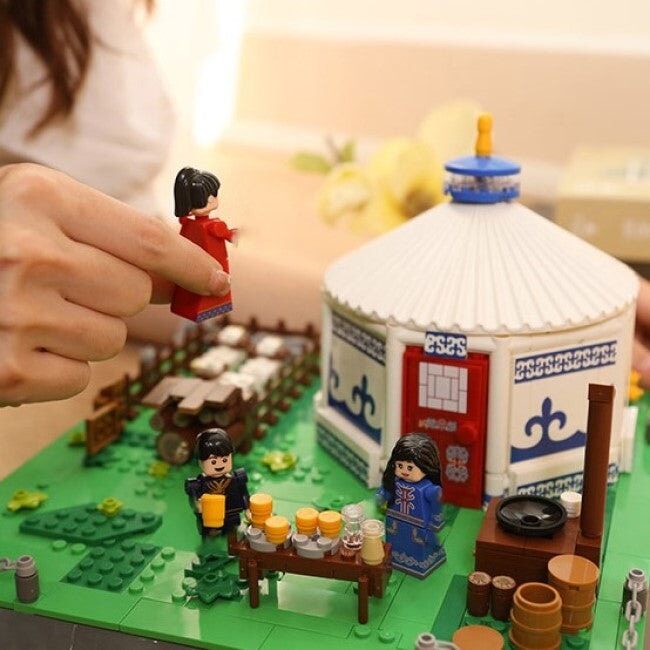 kawaiies-softtoys-plushies-kawaii-plush-Traditional Mongolian Ger Building Blocks Build it