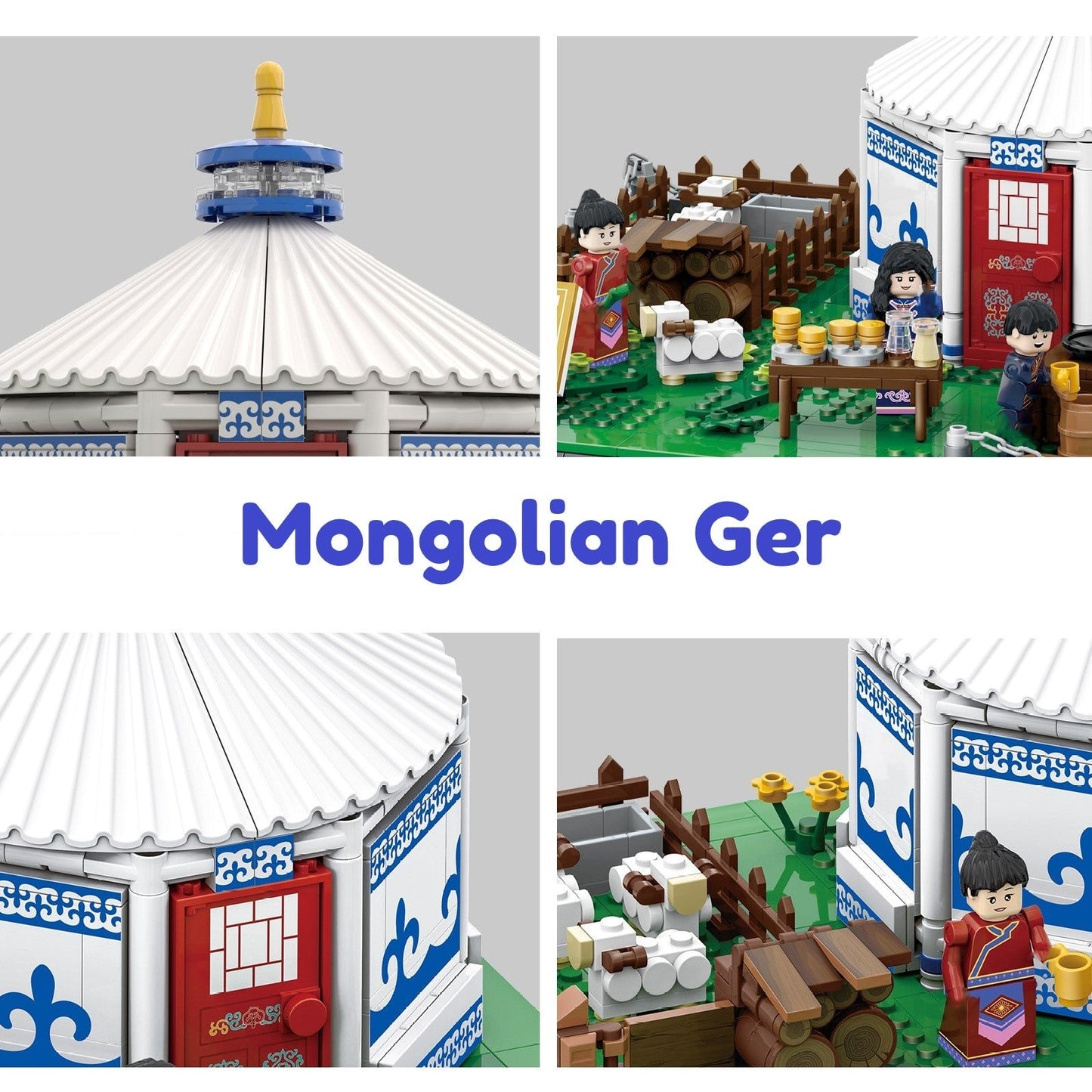kawaiies-softtoys-plushies-kawaii-plush-Traditional Mongolian Ger Building Blocks Build it