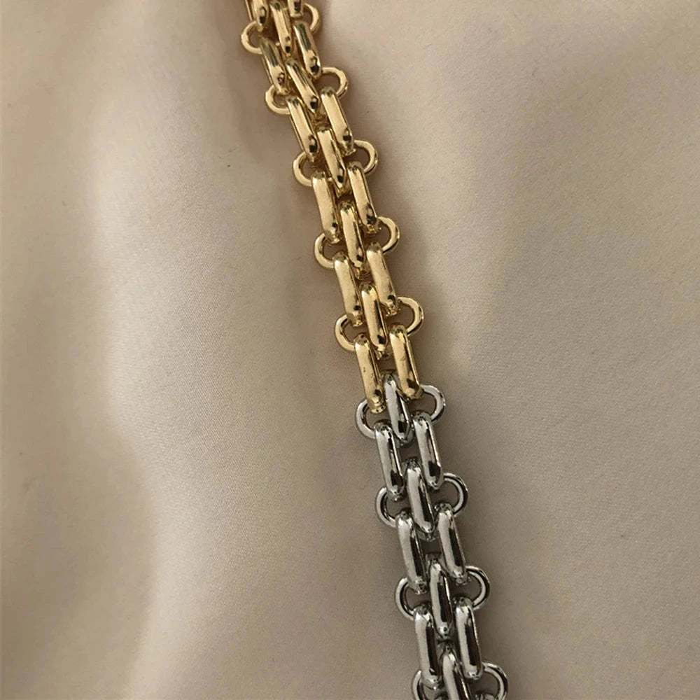 kawaiies-softtoys-plushies-kawaii-plush-Two-Tone Chunky Chain Bracelet Jewelry