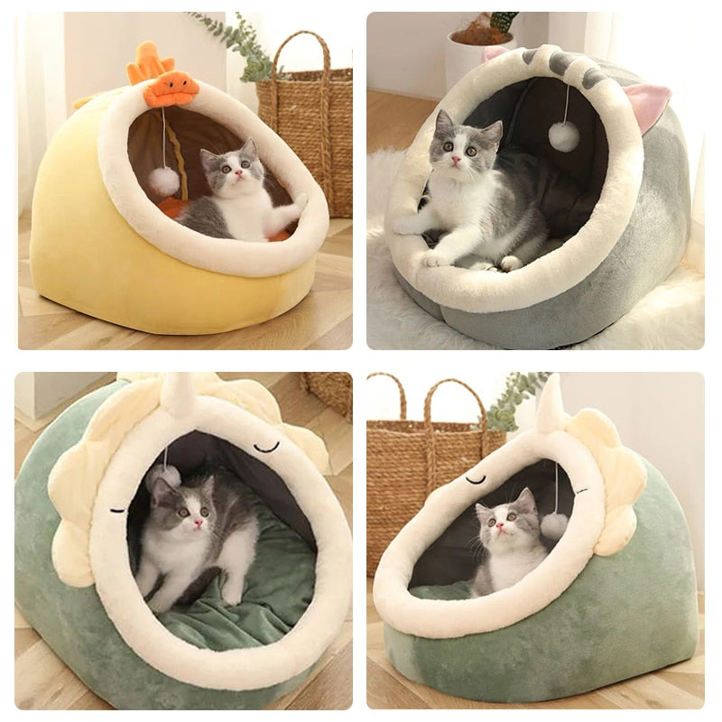Adorable Cat Dog Pet Beds Hideout Caves - Kawaiies - Adorable - Cute - Plushies - Plush - Kawaii