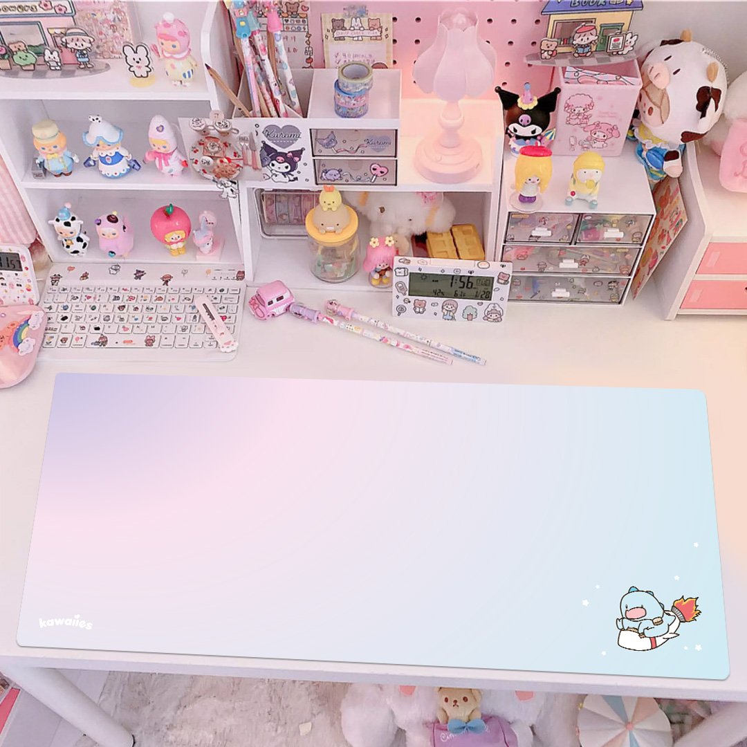 Astro Tato Exploring Galaxy Large Mouse Pad - Kawaiies - Adorable - Cute - Plushies - Plush - Kawaii