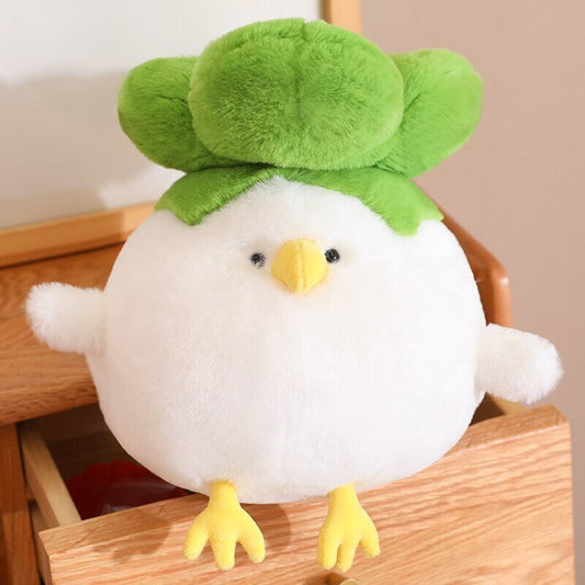 kawaiies-softtoys-plushies-kawaii-plush-Birdie the Bok Choy Chicken Plushie | NEW Soft toy 10in / 25cm