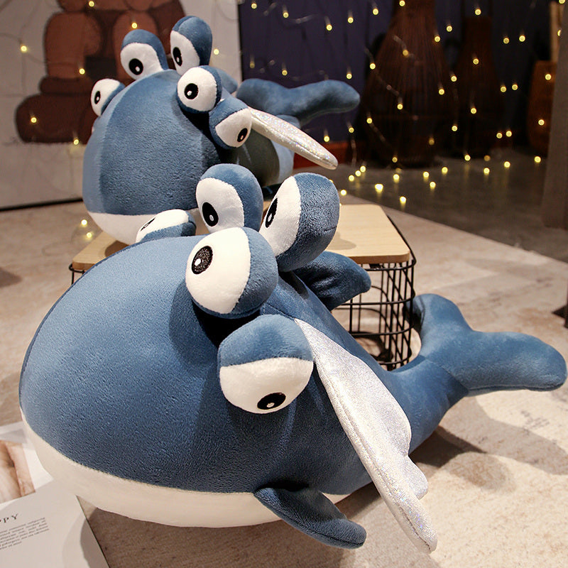 Blue Alien Whale with Wings Plushie - Kawaiies - Adorable - Cute - Plushies - Plush - Kawaii