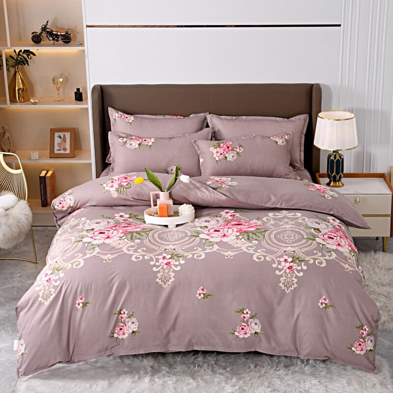 Sleeping on Floral Meadow Bedding Sets - Kawaiies - Adorable - Cute - Plushies - Plush - Kawaii