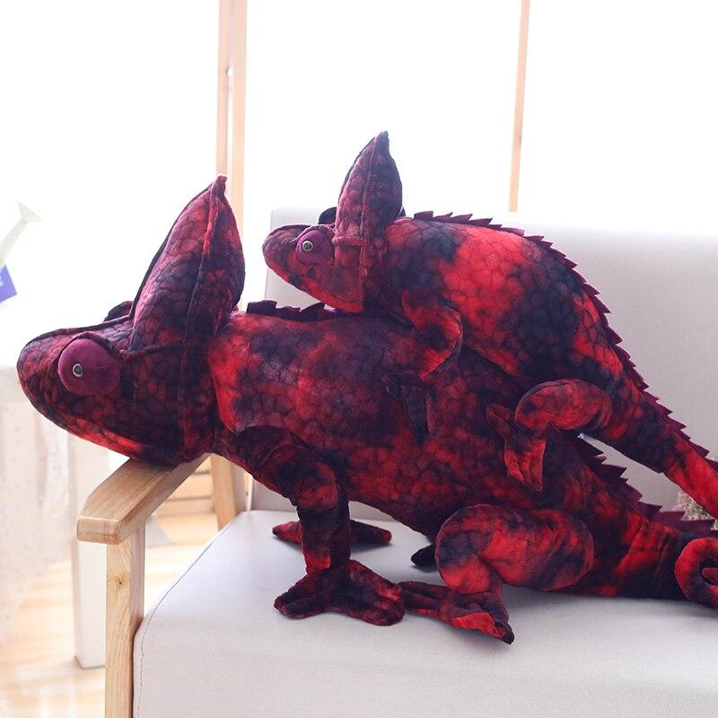 Brown & Red Chameleon Plush - Kawaiies - Adorable - Cute - Plushies - Plush - Kawaii