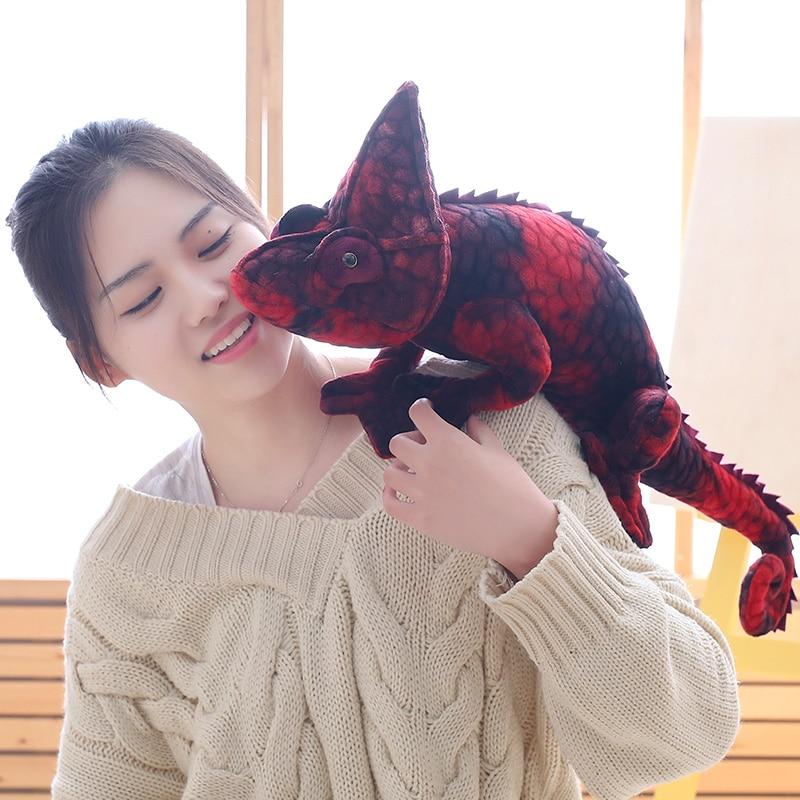 Brown & Red Chameleon Plush - Kawaiies - Adorable - Cute - Plushies - Plush - Kawaii