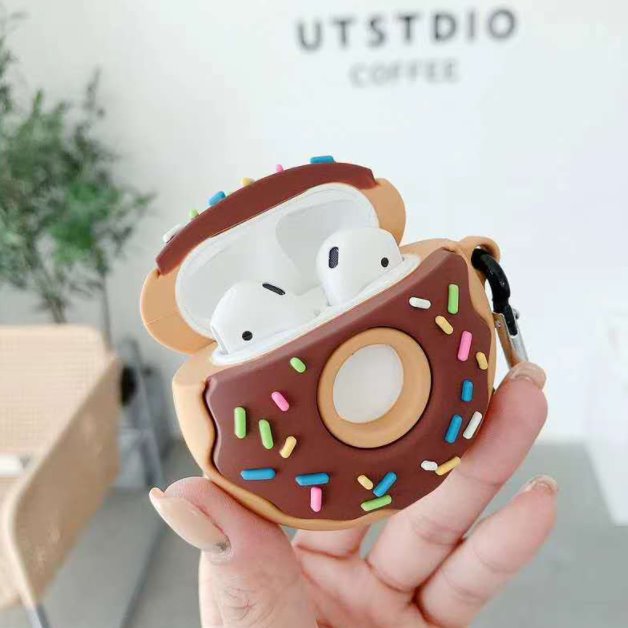 Chocolate Donut Airpods Case (1&2) - Kawaiies - Adorable - Cute - Plushies - Plush - Kawaii