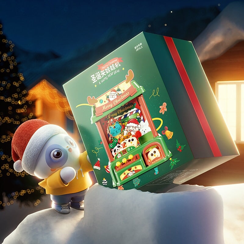 Christmas Mini Working Claw Machine - Kawaiies - Adorable - Cute - Plushies - Plush - Kawaii