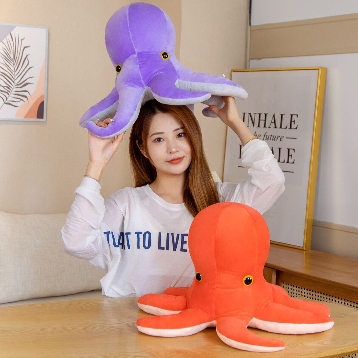 Colourful Octopus Duo Plushie - Kawaiies - Adorable - Cute - Plushies - Plush - Kawaii