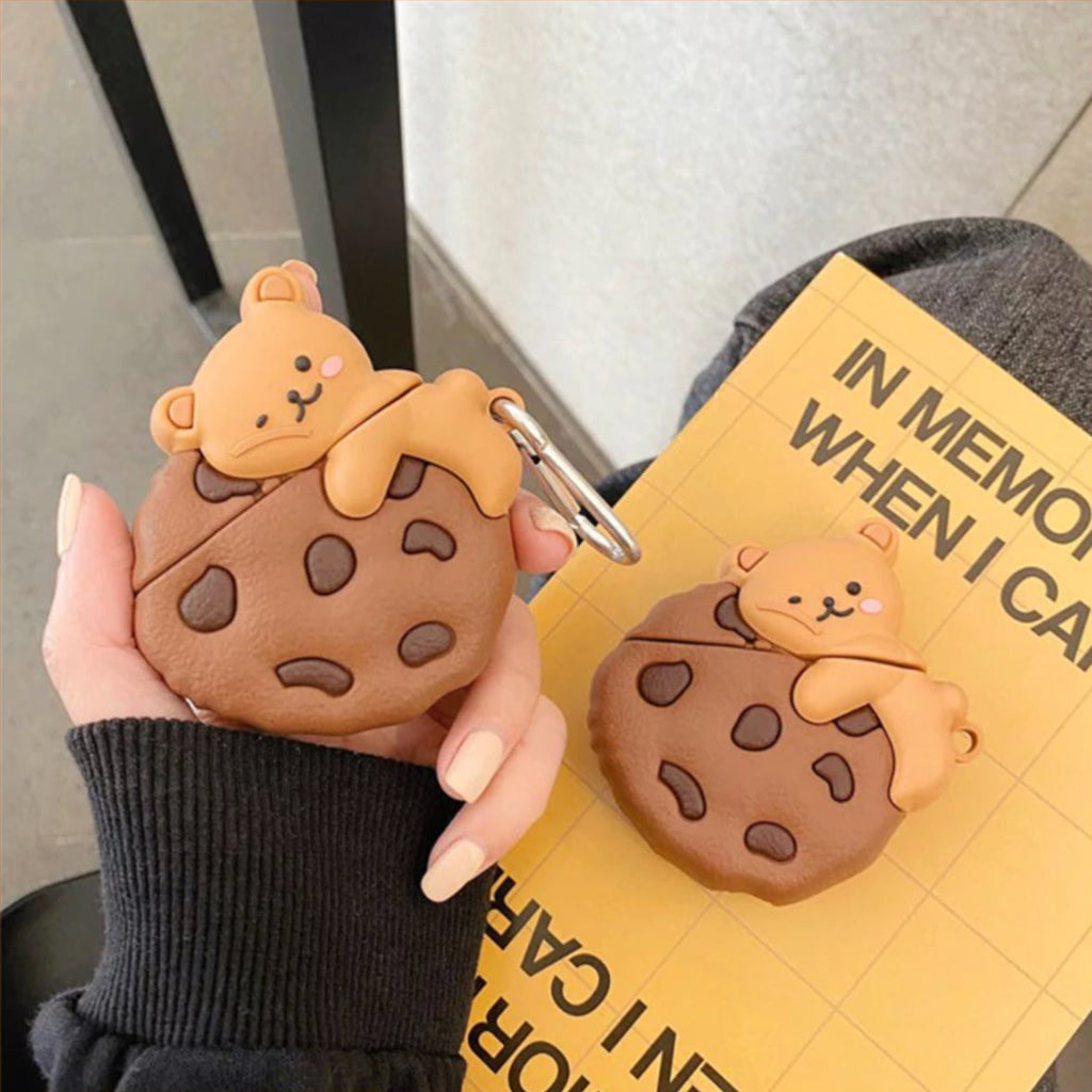 Cookie Bear Airpods Case (1&2&Pro) - Kawaiies - Adorable - Cute - Plushies - Plush - Kawaii
