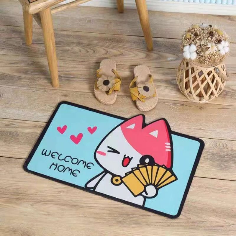 Cute Cat Bathroom Mat - Kawaiies - Adorable - Cute - Plushies - Plush - Kawaii