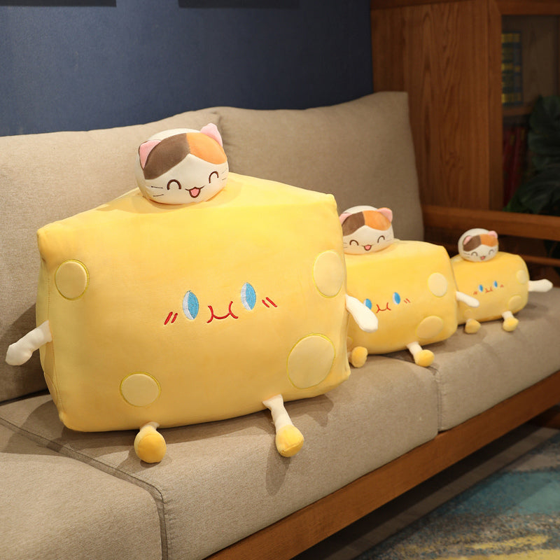 Cute Cheese Block Plushie - Kawaiies - Adorable - Cute - Plushies - Plush - Kawaii