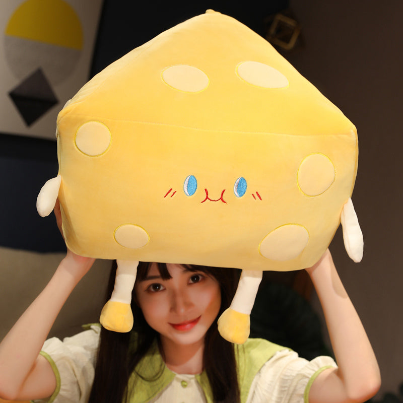 Cute Cheese Block Plushie - Kawaiies - Adorable - Cute - Plushies - Plush - Kawaii