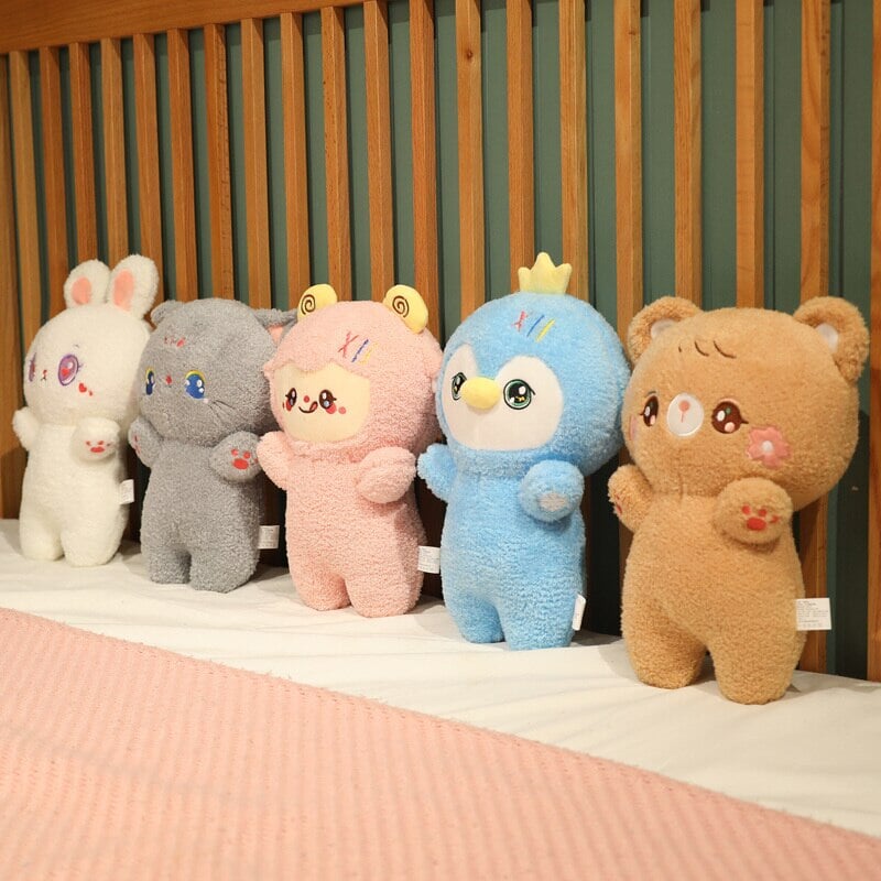 Cute Fluffy Animal Plushie Mascots - Kawaiies - Adorable - Cute - Plushies - Plush - Kawaii
