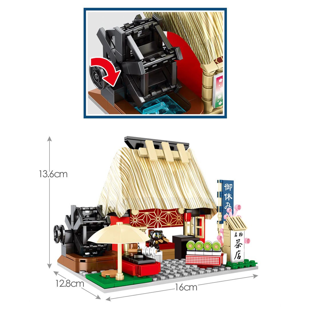 Nippombashi Dori Street Japanese Restaurants Building Sets - Kawaiies - Adorable - Cute - Plushies - Plush - Kawaii