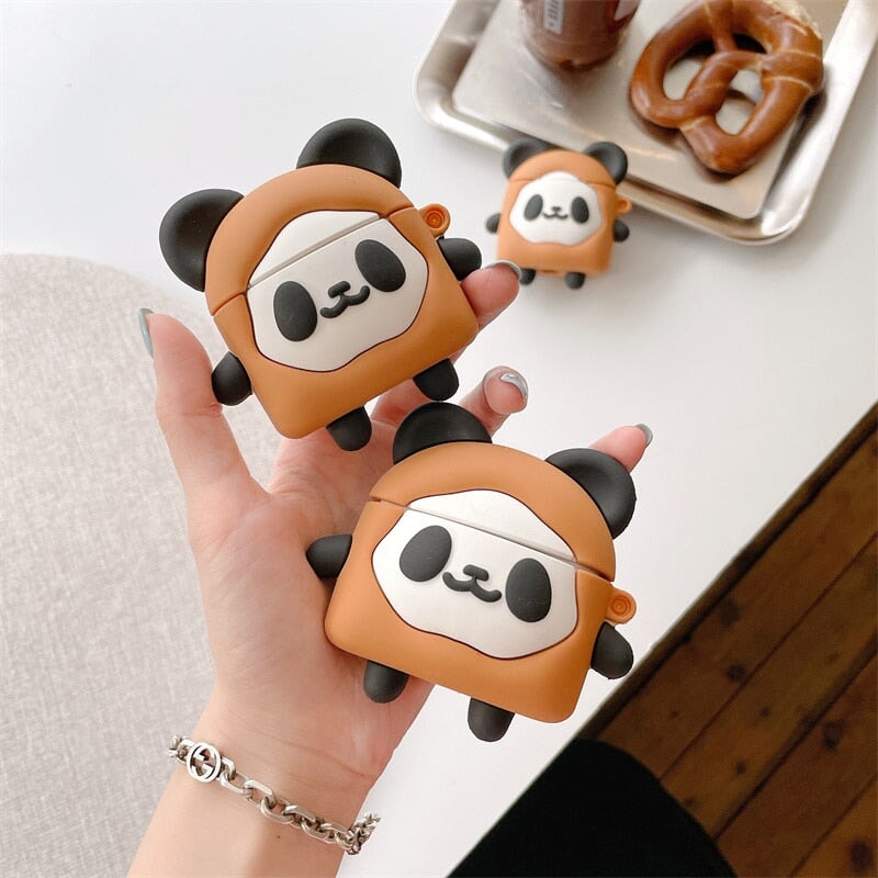Cute Panda Biscuit Airpods Case (1&2&3&Pro) - Kawaiies - Adorable - Cute - Plushies - Plush - Kawaii