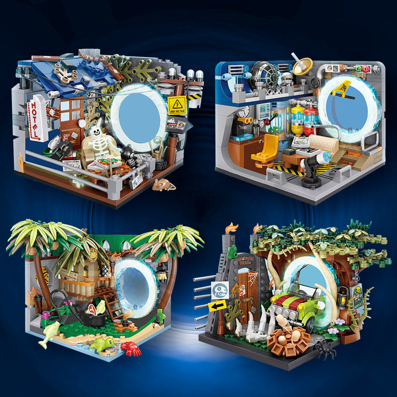 Dinosaur Kingdom Space Travel Micro Building Sets - Kawaiies - Adorable - Cute - Plushies - Plush - Kawaii