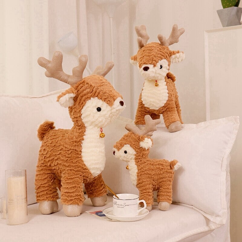 Fluffy Christmas Tree & Reindeer Plushie - Kawaiies - Adorable - Cute - Plushies - Plush - Kawaii