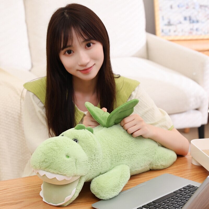 Flying Fluffy Dragon Plush Stuffed Toy - Kawaiies - Adorable - Cute - Plushies - Plush - Kawaii