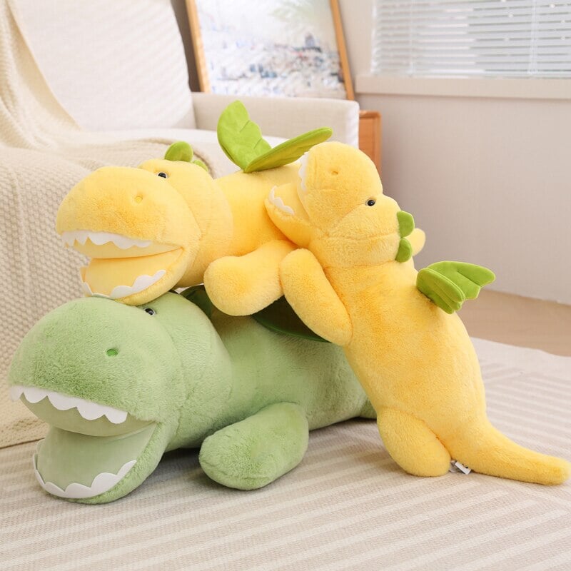 Flying Fluffy Dragon Plush Stuffed Toy - Kawaiies - Adorable - Cute - Plushies - Plush - Kawaii