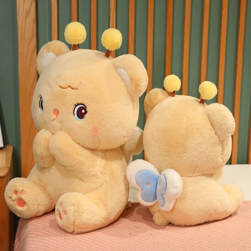 Gem the Bumble Bee Brown Bear Plushie | NEW - Kawaiies - Adorable - Cute - Plushies - Plush - Kawaii