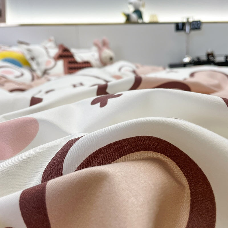 kawaiies-softtoys-plushies-kawaii-plush-Hundreds of Kawaii Bear Bunny Bedding Set Home Decor