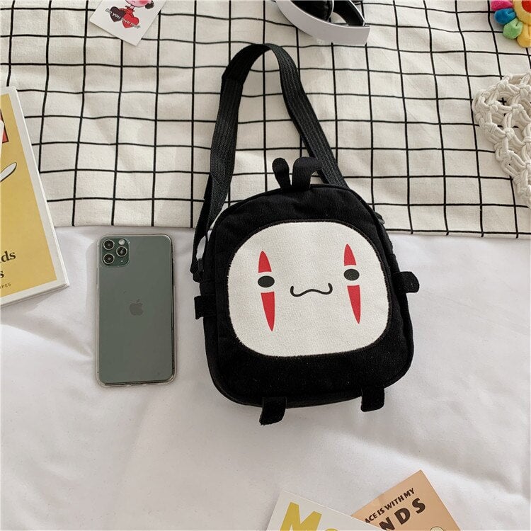Japanese Anime No-Face Crossbody Small Bag - Kawaiies - Adorable - Cute - Plushies - Plush - Kawaii