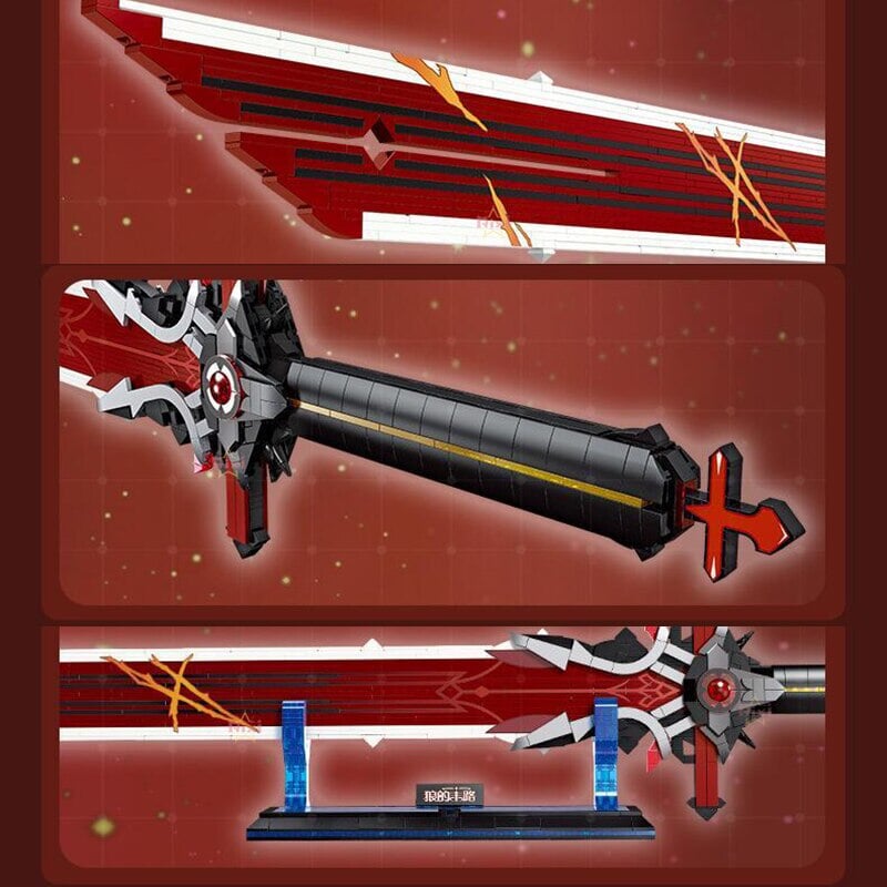 kawaiies-softtoys-plushies-kawaii-plush-Japanese Anime Red Purple Sword Building Block Build it