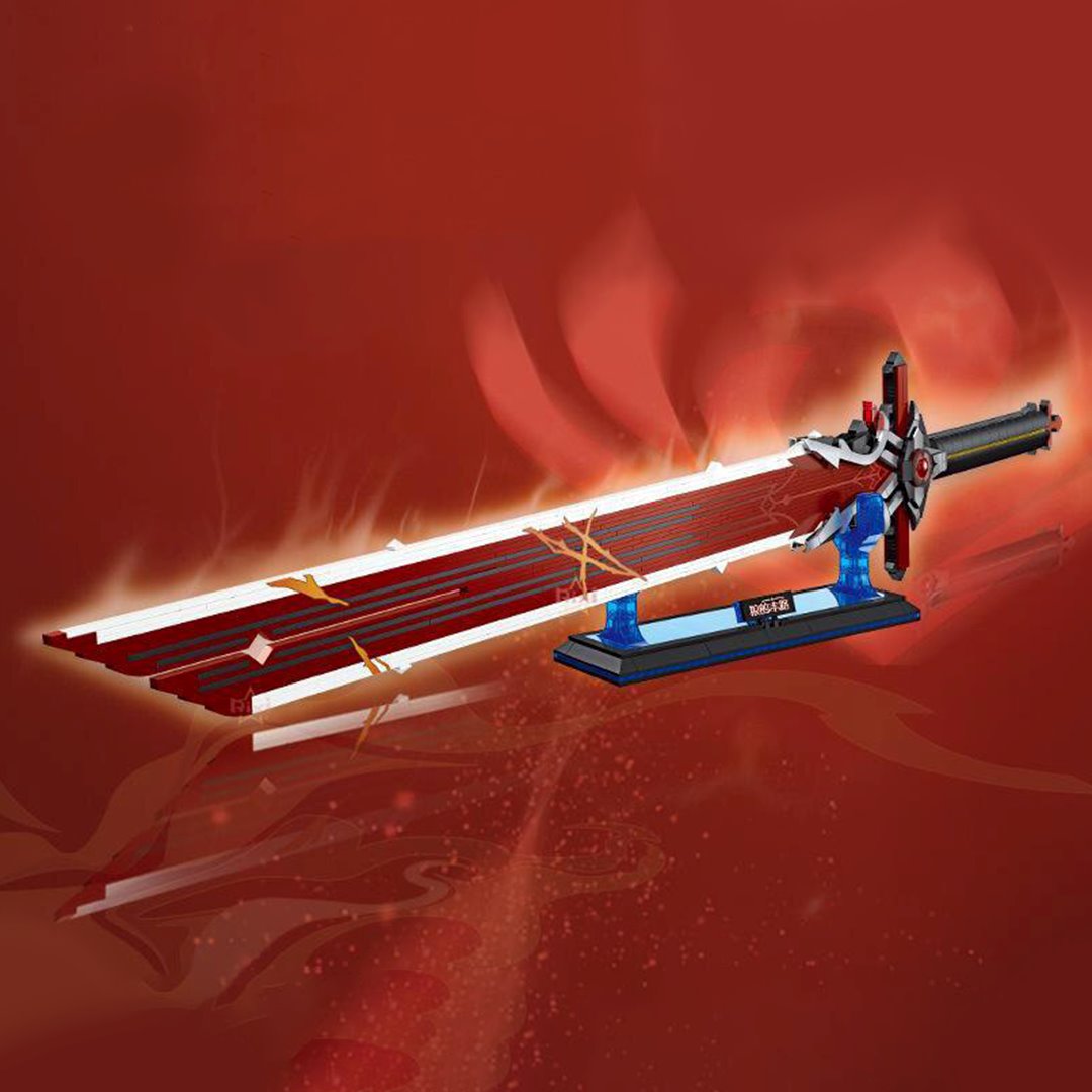 kawaiies-softtoys-plushies-kawaii-plush-Japanese Anime Red Purple Sword Building Block Build it