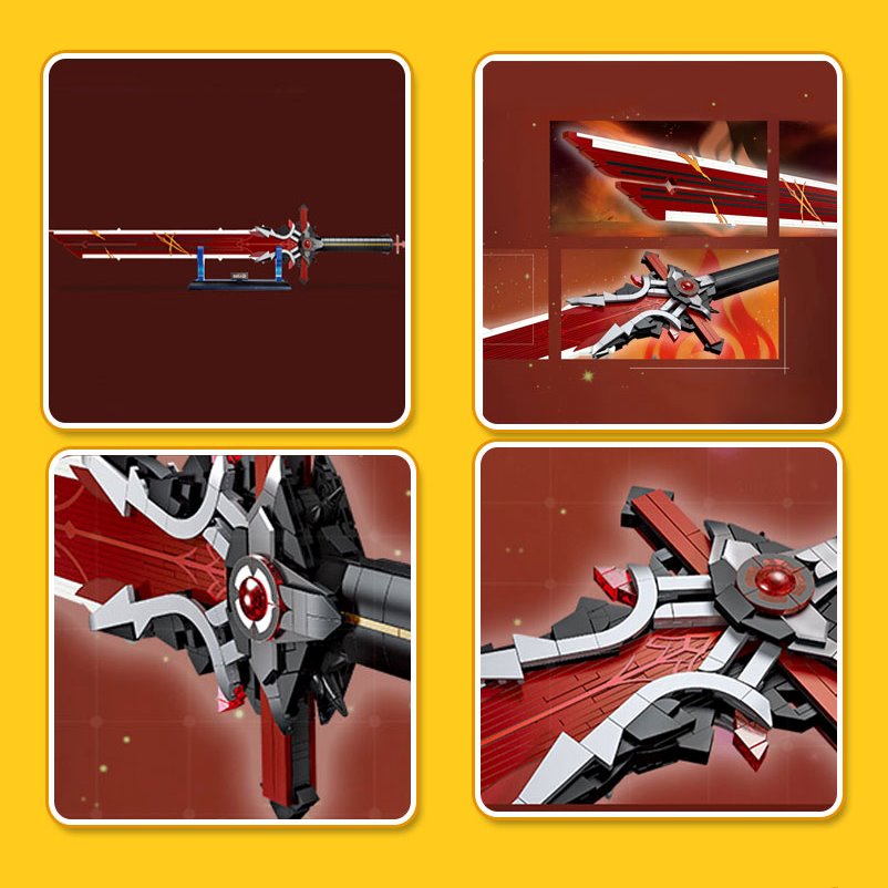 kawaiies-softtoys-plushies-kawaii-plush-Japanese Anime Red Purple Sword Building Block Build it