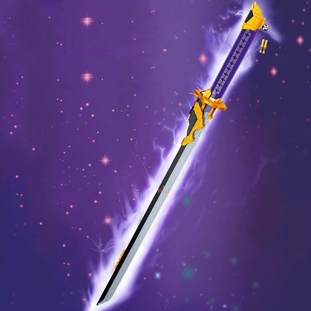 kawaiies-softtoys-plushies-kawaii-plush-Japanese Anime Red Purple Sword Building Block Build it Purple Amenoma Kageuchi