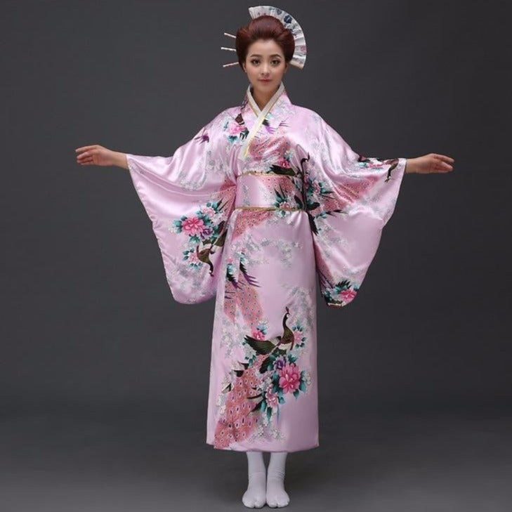 Japanese Floral Long Kimono - Kawaiies - Adorable - Cute - Plushies - Plush - Kawaii