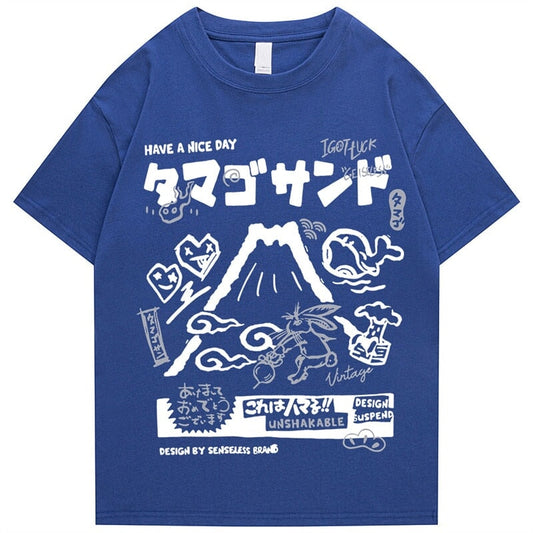 Japanese Mount Fuji Unisex Tee - Kawaiies - Adorable - Cute - Plushies - Plush - Kawaii