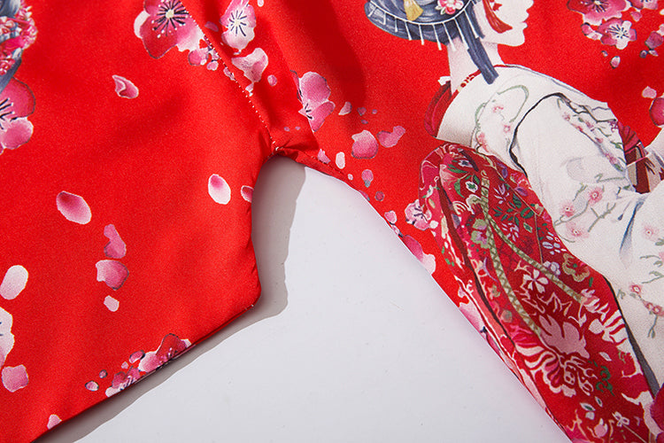 Japanese Sakura Cherry Blossom Print Kimono - Kawaiies - Adorable - Cute - Plushies - Plush - Kawaii