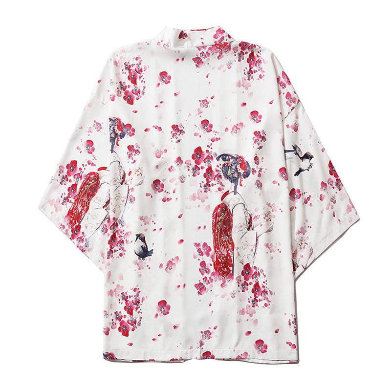Japanese Sakura Cherry Blossom Print Kimono - Kawaiies - Adorable - Cute - Plushies - Plush - Kawaii