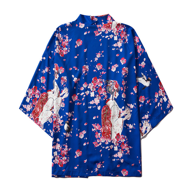 Japanese Sakura Cherry Blossom Print Kimono - Kawaiies - Adorable - Cute - Plushies - Plush - Kawaii