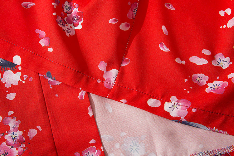 Japanese Sakura Cherry Blossom Print Kimono - Kawaiies - Adorable - Cute - Plushies - Plush - Kawaii