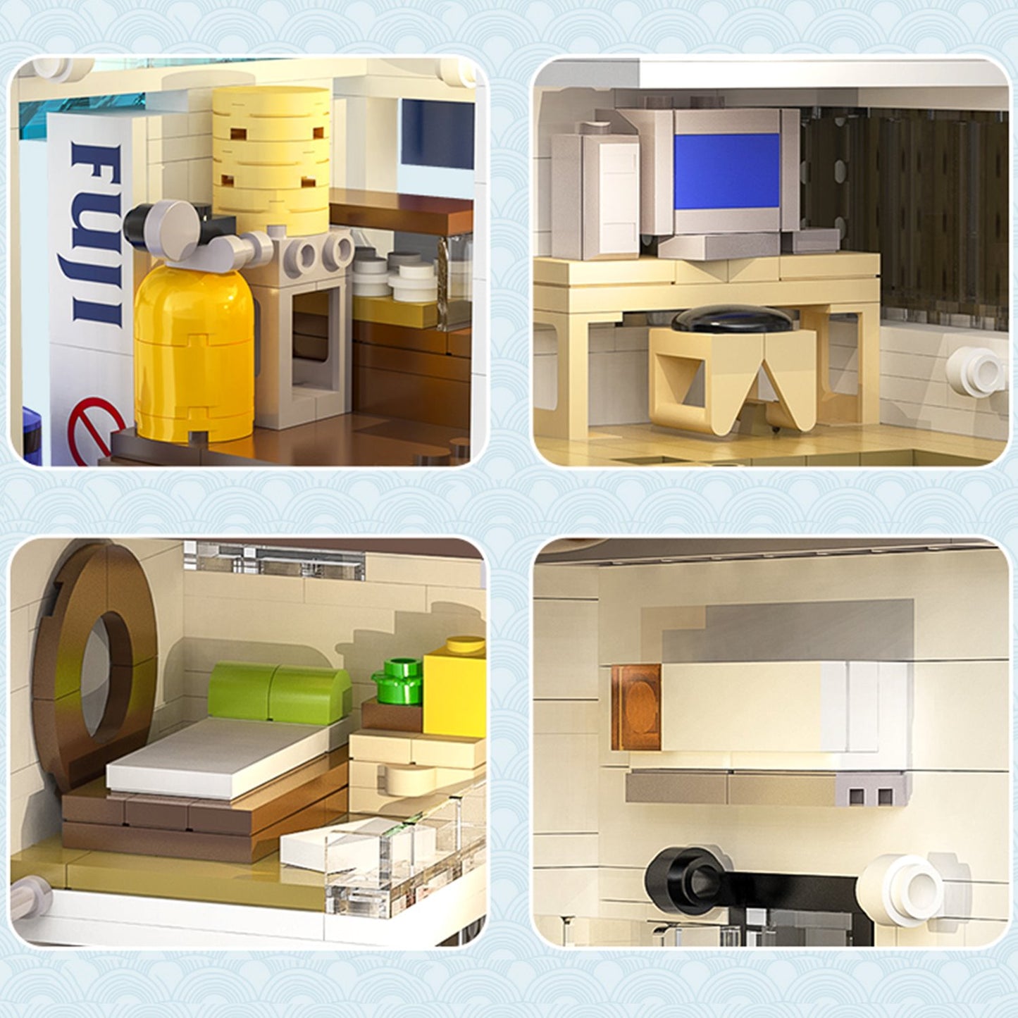 Japanese Steamed Bun Shop Building Blocks - Kawaiies - Adorable - Cute - Plushies - Plush - Kawaii