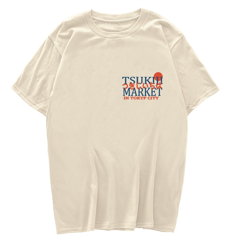 Japanese Tokyo Tsukiji Fish Market Unisex Tee - Kawaiies - Adorable - Cute - Plushies - Plush - Kawaii