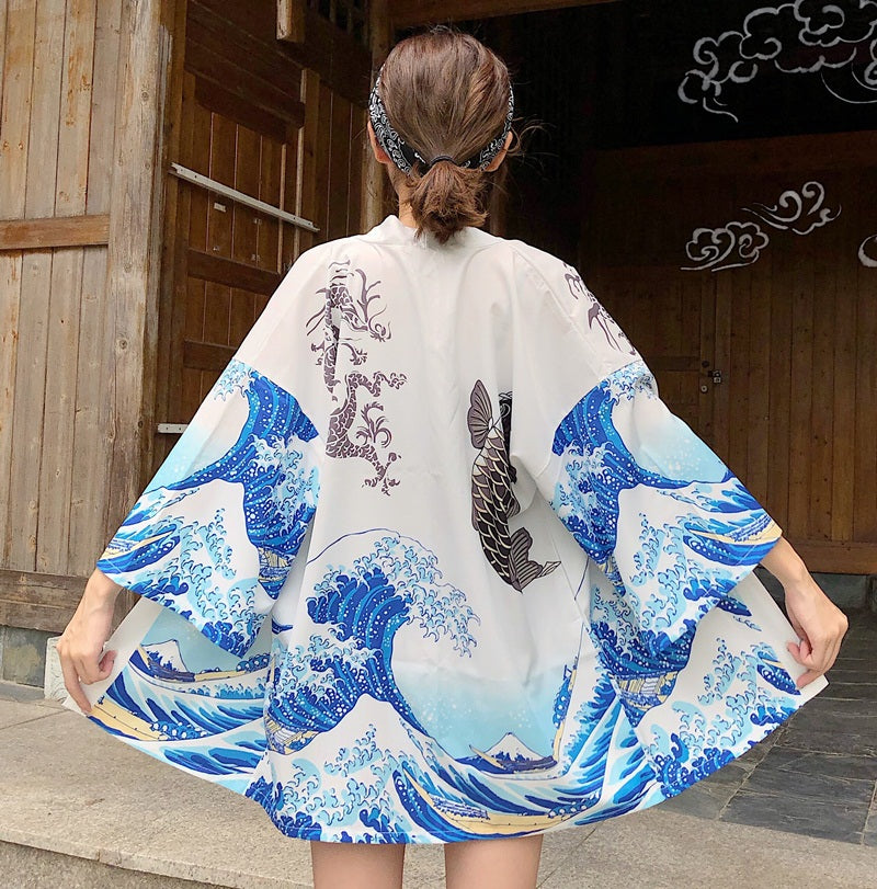 Japanese Women Kimono Day and Night Koi - Kawaiies - Adorable - Cute - Plushies - Plush - Kawaii