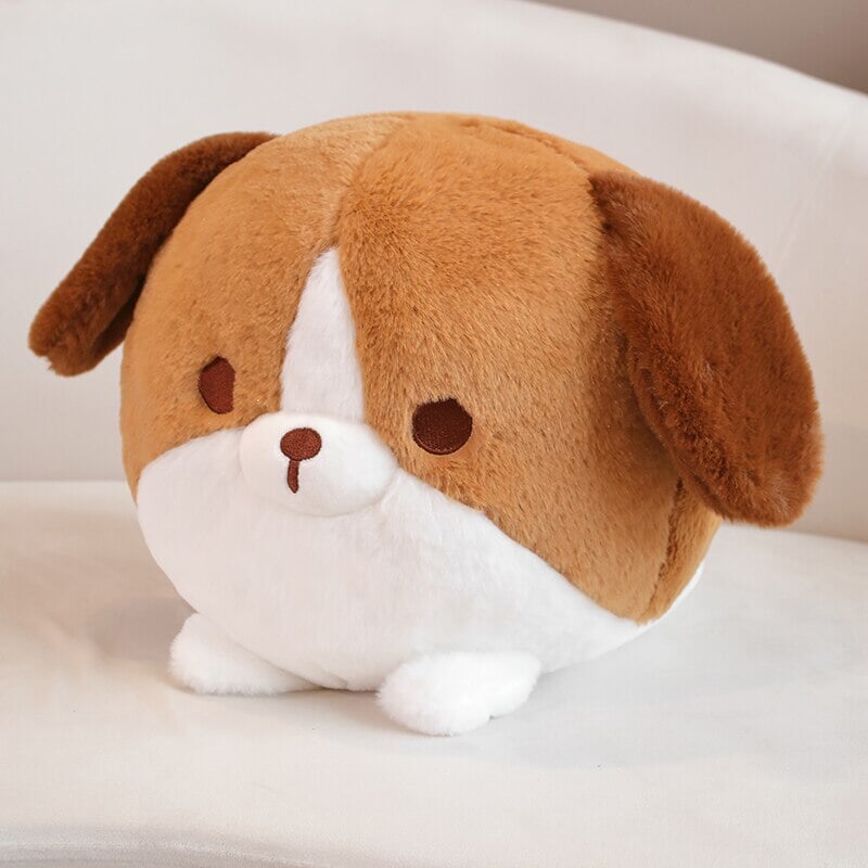 kawaiies-softtoys-plushies-kawaii-plush-Kawaii Fluppy Dog Plushie Collection | NEW Soft toy White Brown 12in / 30cm