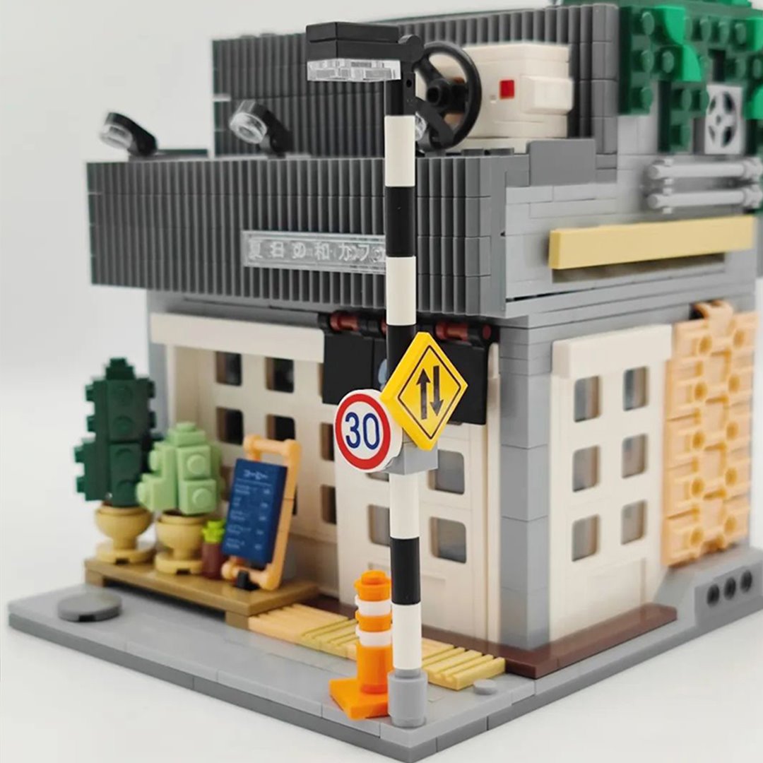 Kawaii Japanese Coffee Store Building Set - Kawaiies - Adorable - Cute - Plushies - Plush - Kawaii