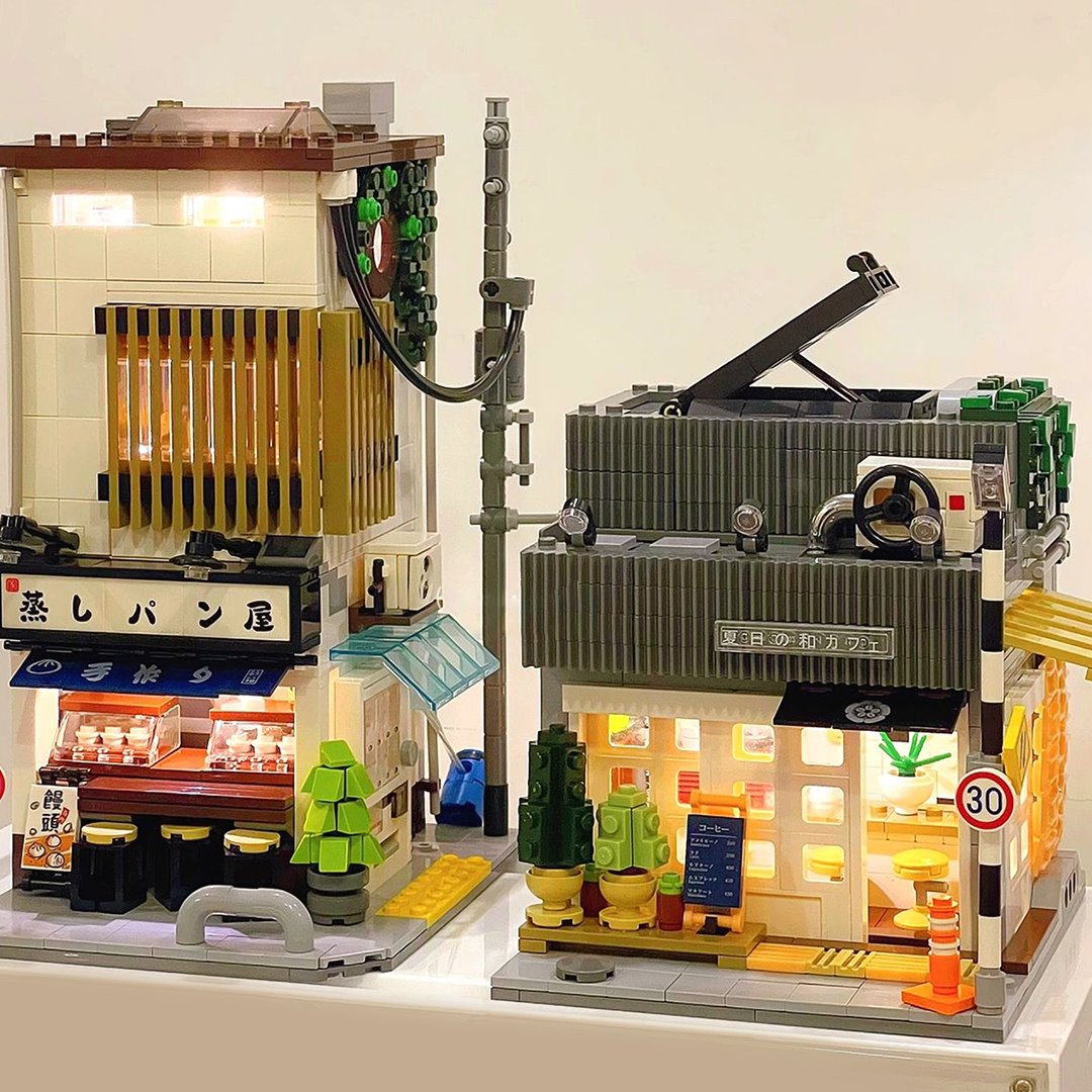 Kawaii Japanese Coffee Store Building Set - Kawaiies - Adorable - Cute - Plushies - Plush - Kawaii