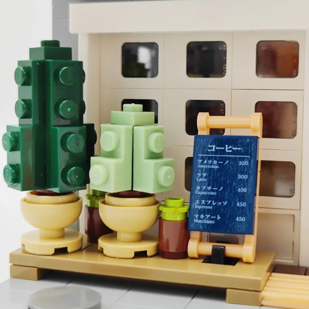 Kawaii Japanese Coffee Store Building Set - Kawaiies - Adorable - Cute - Plushies - Plush - Kawaii