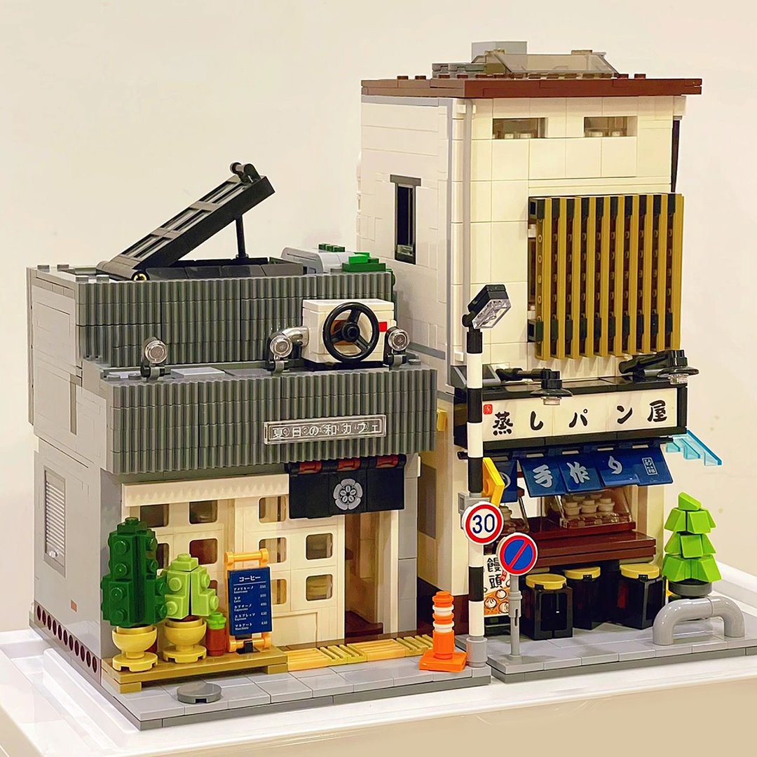 Kawaii Japanese Coffee Store Building Set - Kawaiies - Adorable - Cute - Plushies - Plush - Kawaii