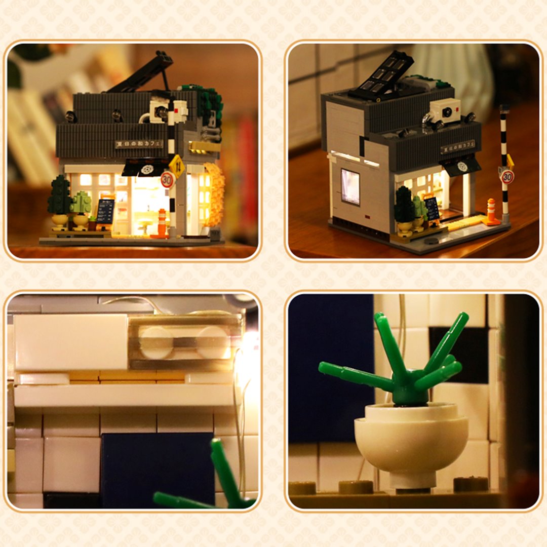 Kawaii Japanese Coffee Store Building Set - Kawaiies - Adorable - Cute - Plushies - Plush - Kawaii