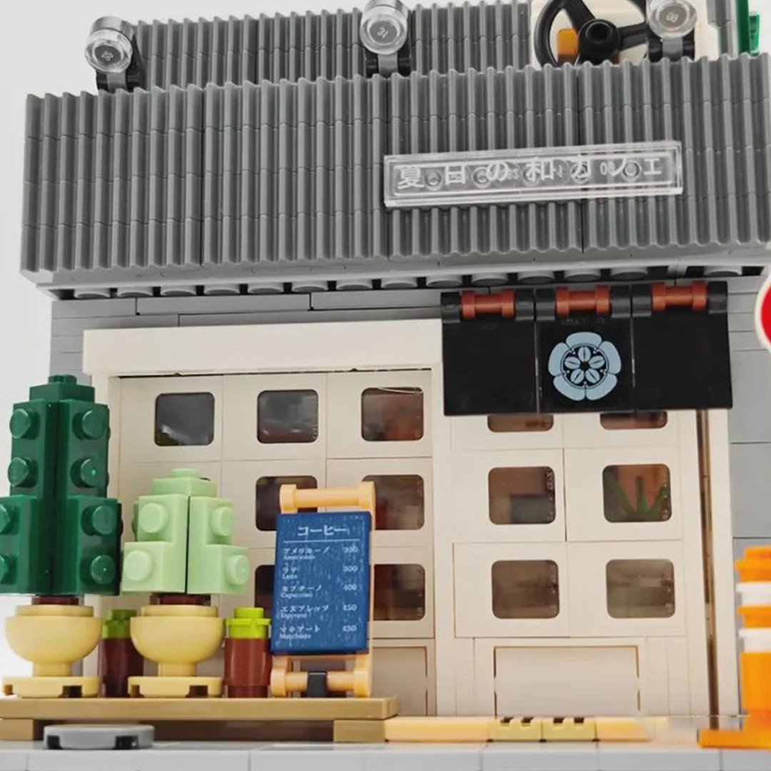 Kawaii Japanese Coffee Store Building Set - Kawaiies - Adorable - Cute - Plushies - Plush - Kawaii