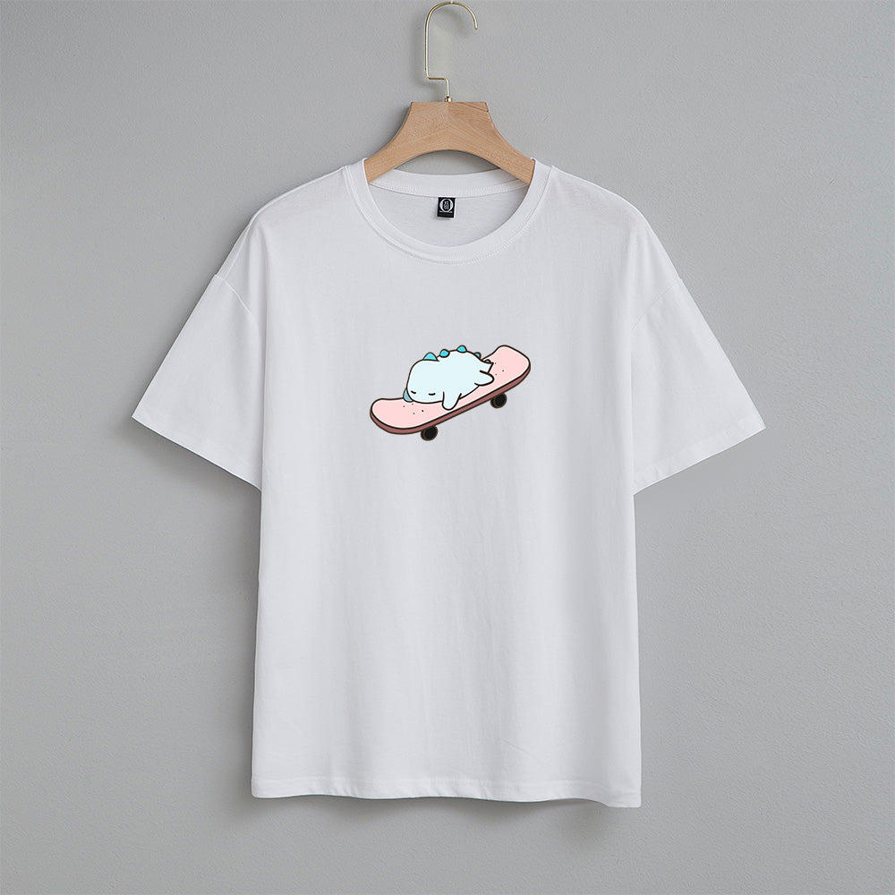 Kawaii Tato Sleep Skateboarding Unisex Tee - Kawaiies - Adorable - Cute - Plushies - Plush - Kawaii