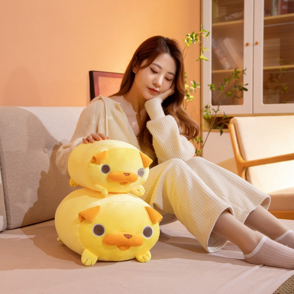 Kawaii Yellow Pug Plushies - Kawaiies - Adorable - Cute - Plushies - Plush - Kawaii