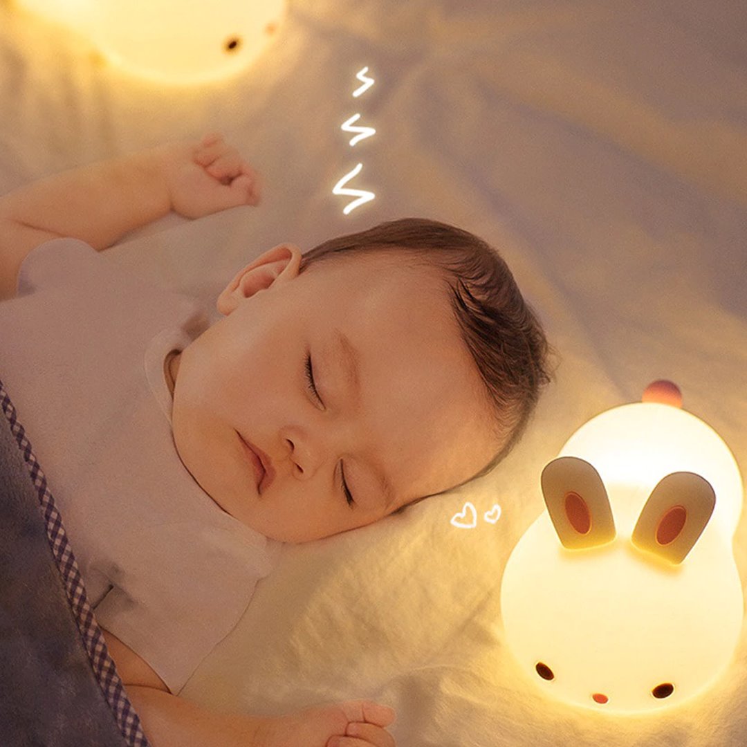 Laying Cat & Bunny LED Night Light - Kawaiies - Adorable - Cute - Plushies - Plush - Kawaii